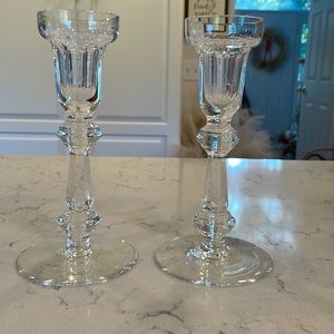 Waterford crystal candle holders (set of 2)